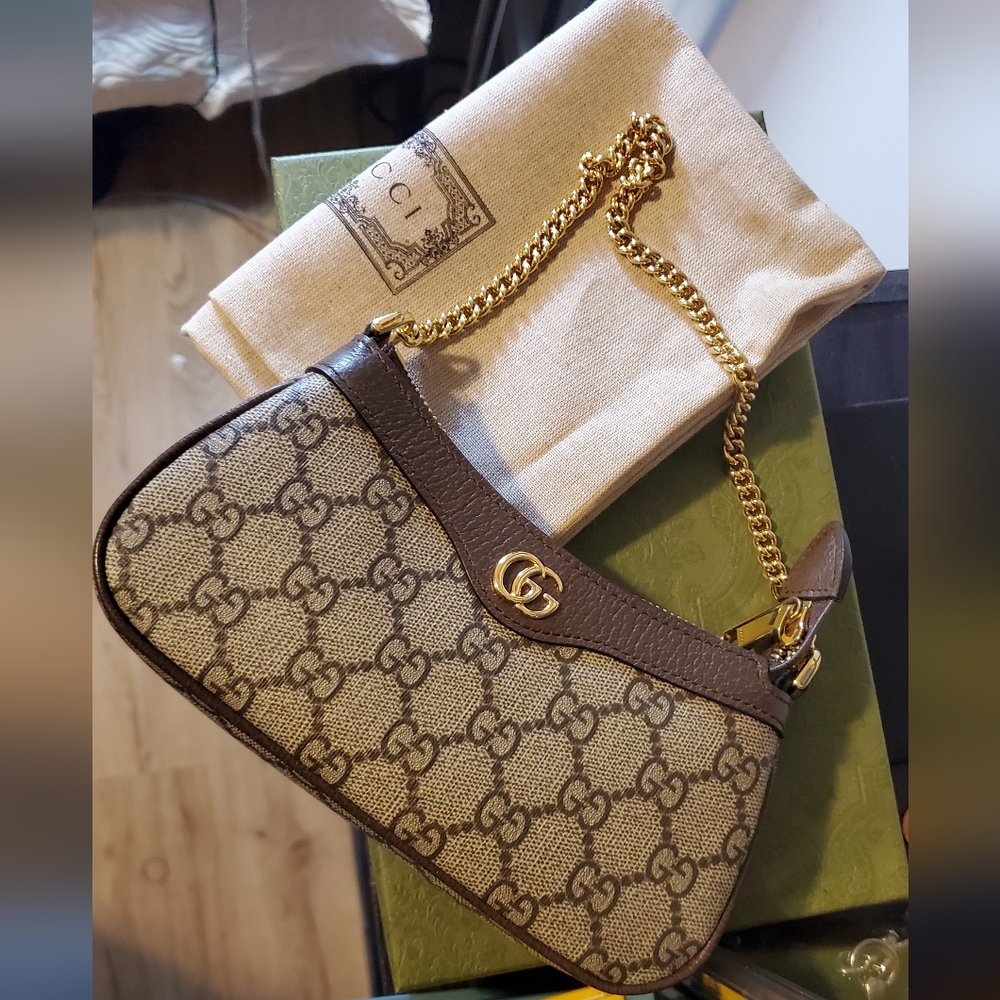 Gucci Women's Ophidia Mini Canvas Shoulder Bag